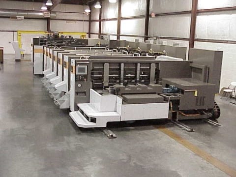 Refurbished multi-color offset press line